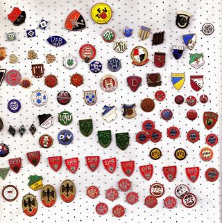Vintage Enamel Germany Football Pin Badges Emaillierte Fussball Anstecknadel