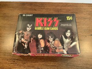 Vintage 1978 Donruss - KISS Bubble Gum Cards - Box - 36 Packs 2