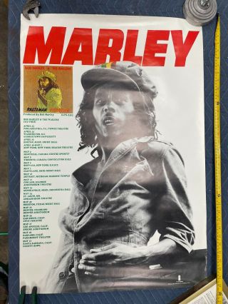 Bob Marley And The Wailers 1976 Tour Poster