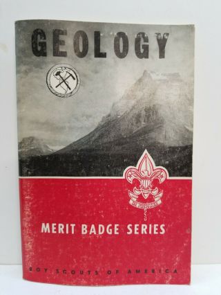 Vintage 1953 Geology Merit Badge Series Boy Scouts Of America Bsa
