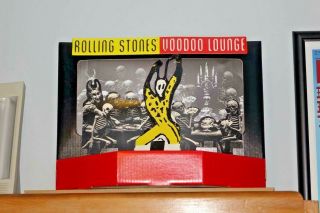 Rolling Stones 3d " Voodoo Lounge " Cardboard Light Box Display Rare Promo