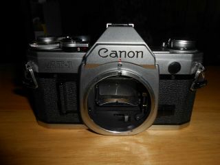 Vintage Canon At - 1 Film Camera Body Only Japan