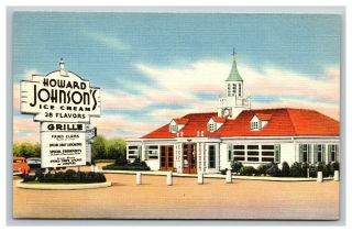 Vintage Postcard Maine,  Howard Johnson 
