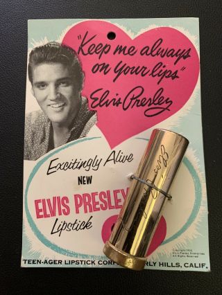 Elvis 1956 Lipstick & Card / Direct From Memphis