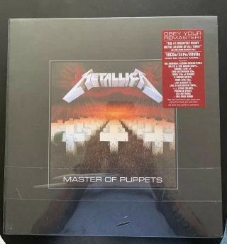 Metallica Master Of Puppets Limited Deluxe Numbered Box Set Cds Lps Dvds