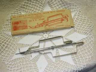 Vtg.  Wonderart Automatic Hook Rug Needle,  3 - So - E.  Z.  For Making Hook Rugs