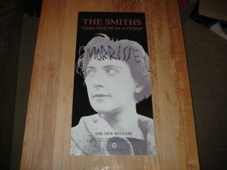 The Smiths Girlfriend In A Coma,  1987 Promo Poster,  Signed By Morrissey