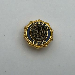 Vtg American Legion Lapel Hat Pin Us Star With Patent On Back G3