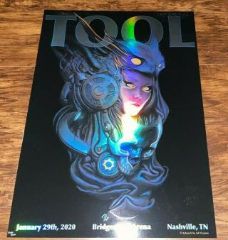 Tool Poster Nashville Tour Fear Inoculum January 29 2020 /850 Adi Granov