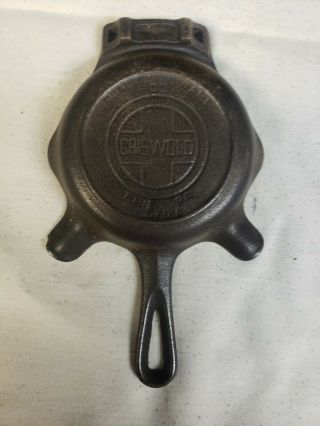 Antique Vintage Griswold Cast Iron Frying Ashtray Look