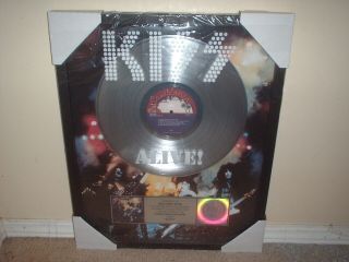 Kiss Riaa Platinum Record Award " Kiss Alive " Awesome Custom Graphics