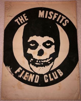 Misfits Fiend Club 10x13 Envelope " For Henry " Rollins Punk 11/20/81 Black Flag