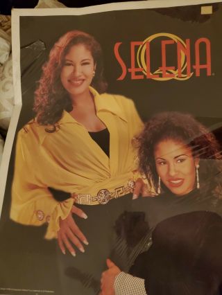 1 Large (27.  5×22 L×w) Selena Quintanilla Poster Rare W/ Qproduct Sticker 1995