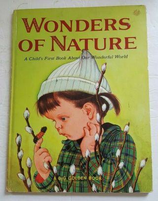 Vintage Eloise Wilkin Big Golden Book Wonders Of Nature