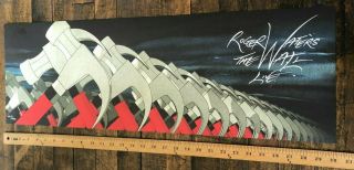 Vintage Poster Print Roger Waters The Wall Live Numbered Hammers Scarfe Ltd Edn.