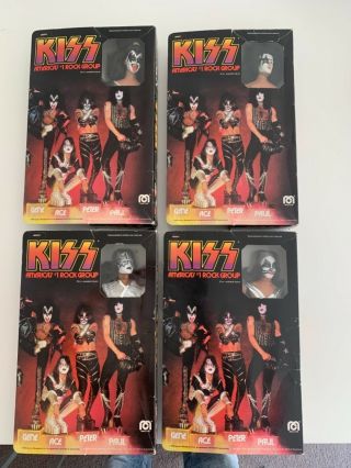 Kiss Mego Dolls 1978 Aucoin,  In Boxes