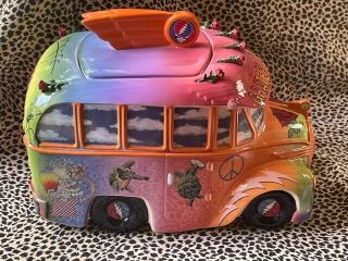 Grateful Dead Ceramic School Bus Cookie Jar 1998 Premier Limited Edition 4