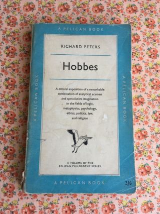 Pelican Vintage Book Hobbes Richard Peters Logic Metaphysics Ethics Politics Law
