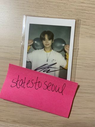 Stray Kids Lee Know Minho Hi Stay Real Signed Polaroid Instax Kpop