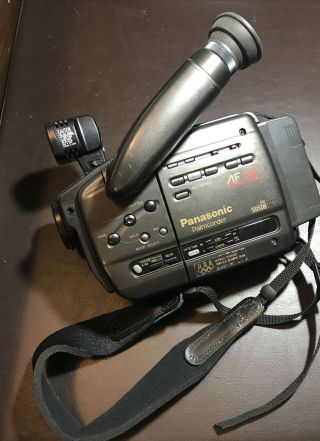 Vintage Panasonic Palmcorder Video Camera Color Digital Fade X8 With Battery