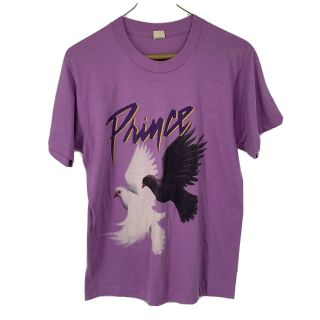 Vintage Prince And The Revolution World Tour 1984 - 85 T Shirt Doves Purple Medium