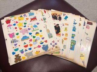 1980s Vtg Sticker Album Includes Snoopy,  Suzy Zoo,  Hello Kitty,  Kids,  Etc