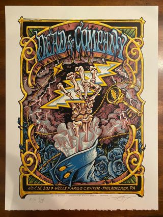 Dead And Company Poster 2017 Philadelphia Masthay Ae /50 Rare Dead & Co