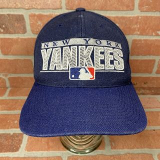 Rare Vintage 90s York Yankees Sports Specialties Snapback Hat Mlb Spellout