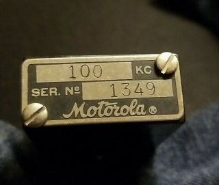 Vintage Motorola Quartz Crystal 100 Kc Radio Frequency