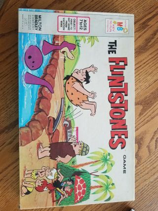 He Flintstones Board Game Vintage 1971 Milton Bradley Usa Box Complete