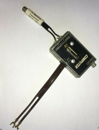 Vintage Computer - Game To Tv Antenna Vhf Switch Switcher Adapter Connection -
