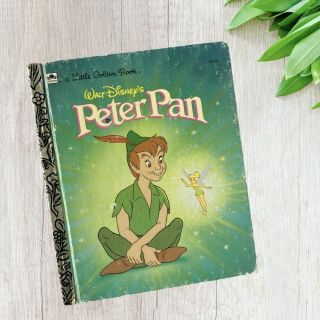Walt Disney Peter Pan Little Golden Book Vintage 1989