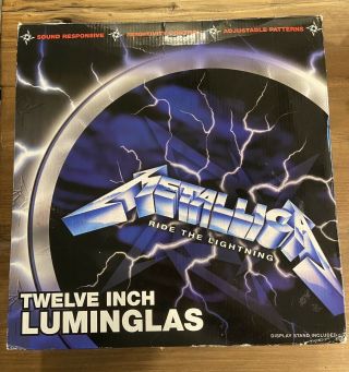 Rare Twelve Inch Collectible Metallica Luminglas