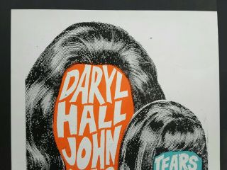 DARYL HALL JOHN OATS 2017 TEARS FOR FEARS Nashville Print Mafia Concert Poster 2