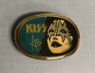 Vintage Kiss 1977 Ace Frehley Pacifica Belt Buckle Rare