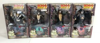 Kiss Band Destroyer Jack In The Box 4 Figure Set Art Asylum Ajax Garcia
