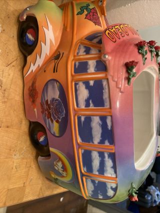 Grateful Dead Ceramic School Bus Cookie Jar 1998 Premier Vandor 8648