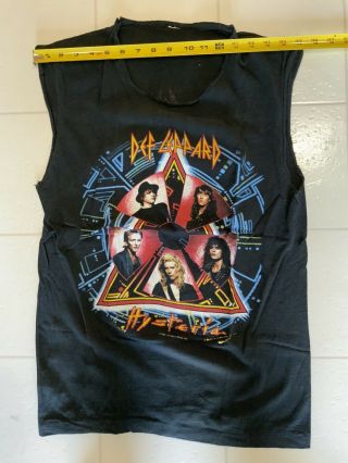 Def Leppard Hysteria 1988 World Tour Vintage Shirt Stage Worn Queensryche Rare