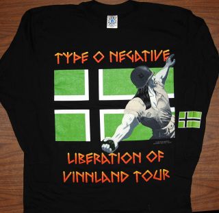 Long Sleeve T - Shirt - Type O Negative - Liberation Of Vinnland Tour - Size L -