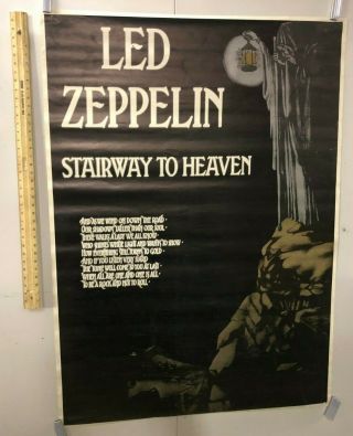 Huge Subway Poster Led Zeppelin Stairway To Heaven Print Robert Plant