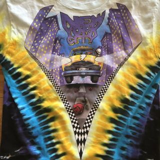 Grateful Dead Shirt T Shirt Vintage 1990 York City MSG Taxi Tie Dye GDM,  Inc 2