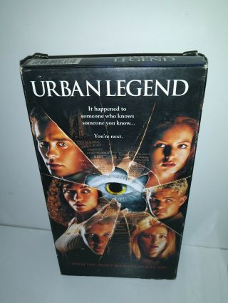 Urban Legend 1998 Vhs Tri Star Jared Leto Rebecca Gayheart Vintage 90s Horror