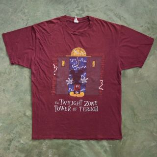 90s Vtg The Twilight Zone Tower Of Terror Disney T Shirt Xl Sz Cotton Usa