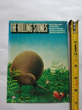 Rolling Stones Vintage Decal 2/11/1973 Auckland,  Zealand Western Springs