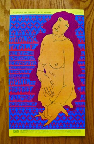 Fillmore Poster 60 - Bill Graham - Howling Wolf Big Brother & The Holding Company