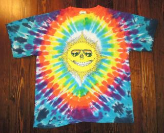 Grateful Dead T Shirt Vintage Jerry Jasper 1988 Eye Dye Tie Dye Single Stitch Xl