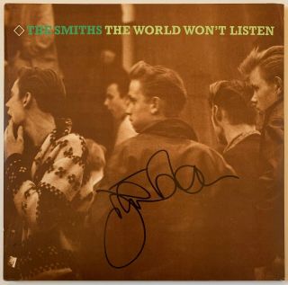 Johnny Marr Hand Signed The Smiths Vinyl Music Autograph The World Won 