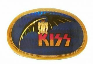 Vintage Kiss Demon 1978 Pacific Bat Belt Buckle 1970s Rare Gene Simmons Rock