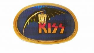 Vintage KISS Demon 1978 Pacific Bat Belt Buckle 1970s Rare Gene Simmons Rock 3