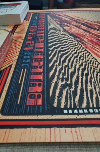 Widespread Panic Red Rocks 2021 Regular SUBJECT MATTER 76 signed/numbered 3